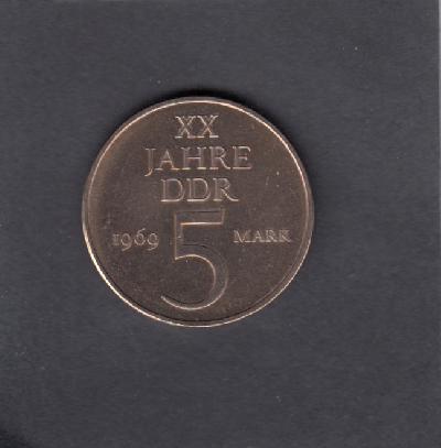 Beschrijving: 5 Mark  20 TH. D.D.R.  